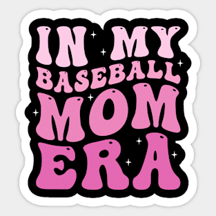 In my baseball mom era funny Sticker